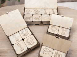 Memo‑Match Holz‑Gedächtnisspiel – Klassisches Memory mit Box, perfekt für Kinder & Familie