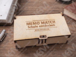 Memo‑Match Holz‑Gedächtnisspiel – Klassisches Memory mit Box, perfekt für Kinder & Familie