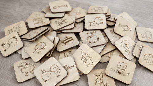 Memo‑Match Holz‑Gedächtnisspiel – Klassisches Memory mit Box, perfekt für Kinder & Familie