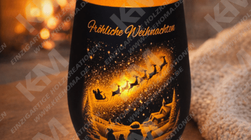 Stimmungsvolles Windlicht aus Schwarzem Glas für besondere Momente