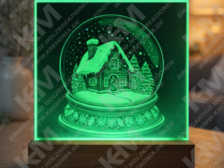 Eleganter Spiegel 15x15 cm mit individueller Gravur – Bild oder Text nach Wunsch