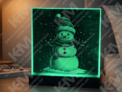 Eleganter Spiegel 15x15 cm mit individueller Gravur – Bild oder Text nach Wunsch