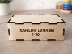 Montessori Zahlenpuzzle aus Holz – Lernspielzeug 1-10 für Kinder, Zahlenerkennen & Feinmotorik