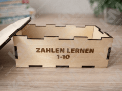 Montessori Zahlenpuzzle aus Holz – Lernspielzeug 1-10 für Kinder, Zahlenerkennen & Feinmotorik