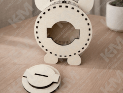 Personalisierte Holz-Spardose Schweinchen mit Namen – süßes Sparschwein Geschenk