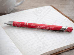 Personalisierter Gummierter Stylus Kugelschreiber mit Gravur