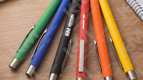 Metall‑Kugelschreiber Softtouch mit Gravur – edler, personalisierter Schriftstift als Geschenk