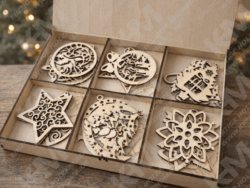 Christbaumschmuck aus Sperrholz – Holz‑Anhänger für Weihnachtsbaum & Deko