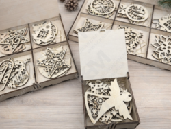 Christbaumschmuck aus Sperrholz – Holz‑Anhänger für Weihnachtsbaum & Deko