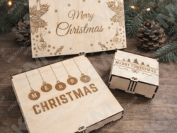 Christbaumschmuck aus Sperrholz – Holz‑Anhänger für Weihnachtsbaum & Deko