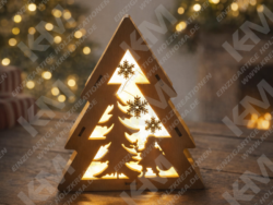 Weihnachtsbaum-Dekoleuchte mit USB-LED-Lichterkette – festliche Stimmung für Ihr Zuhause