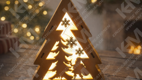 Weihnachtsbaum-Dekoleuchte mit USB-LED-Lichterkette – festliche Stimmung für Ihr Zuhause
