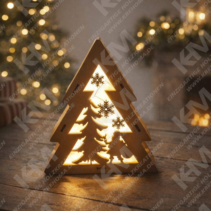 Weihnachtsbaum-Dekoleuchte mit USB-LED-Lichterkette – festliche Stimmung für Ihr Zuhause