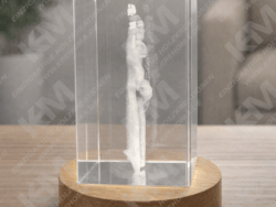 Personalisierter K9-Kristallglasblock mit individueller 3D-Gravur